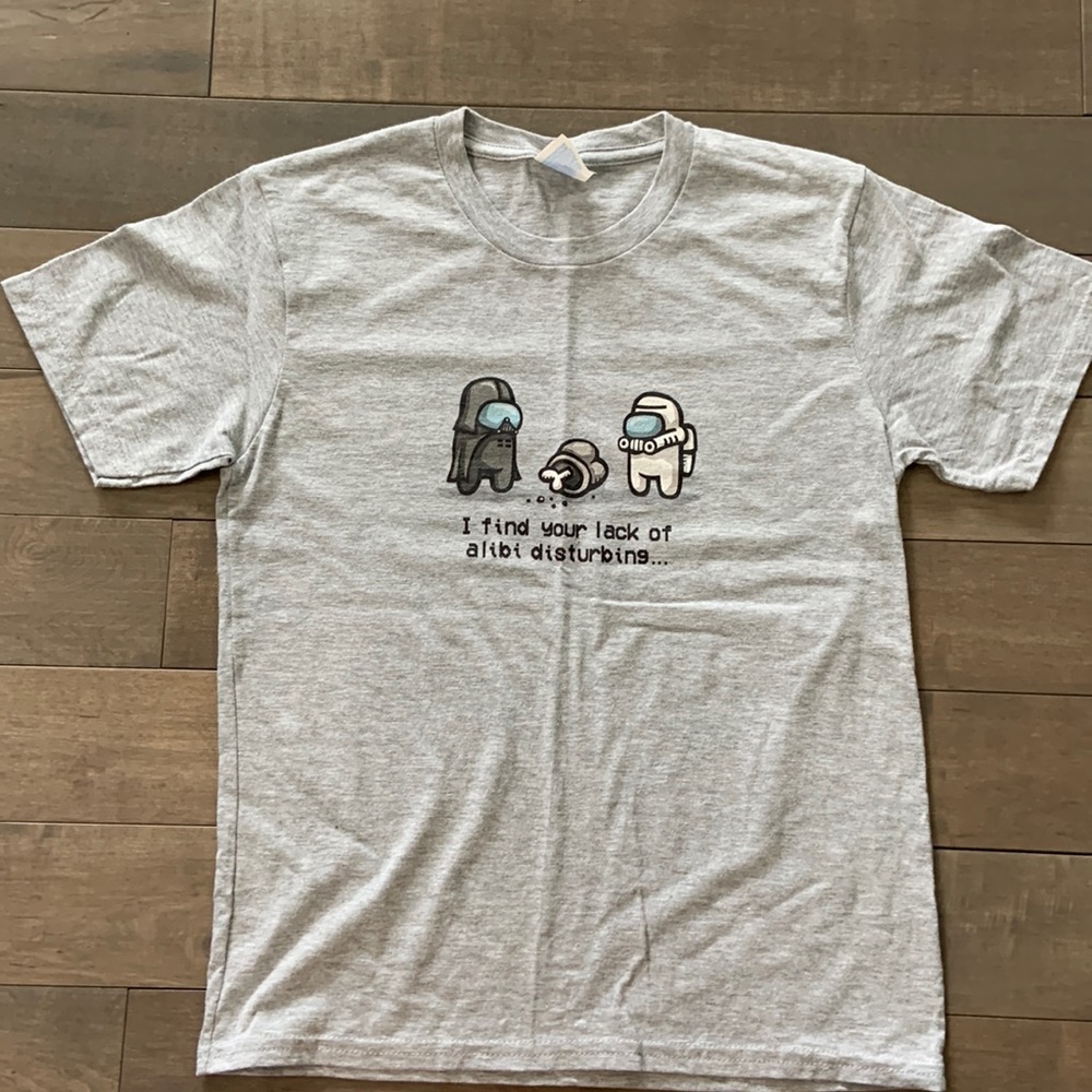 Among Us Star Wars tee, kids medium